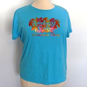 Rainforest Cafe Downtown Disney Aqua Tee